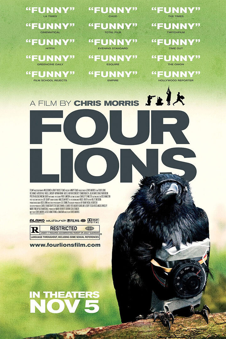 Four Lions Movie Comedy Drana Crime Poster Wall Art Print Home Wall Decor - xonomax