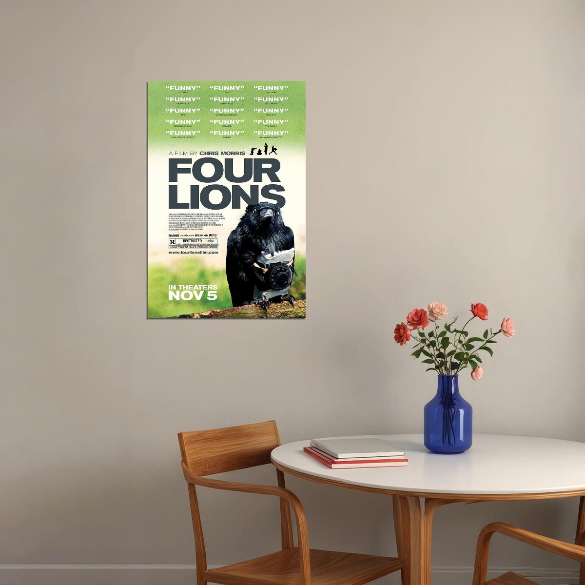 Four Lions Movie Comedy Drana Crime Poster Wall Art Print Home Wall Decor - xonomax