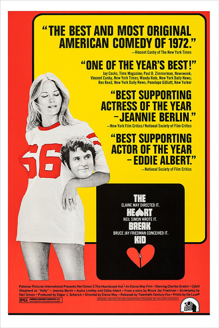 The Heartbreak Kid 1972 Movie Comedy Romance Poster Wall Art Print Home Wall Decor - xonomax