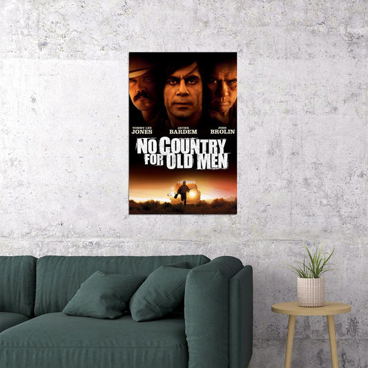 No Country For Old Men Movie Crime Drama Thrilller Poster Wall Art Print Home Wall Decor - xonomax