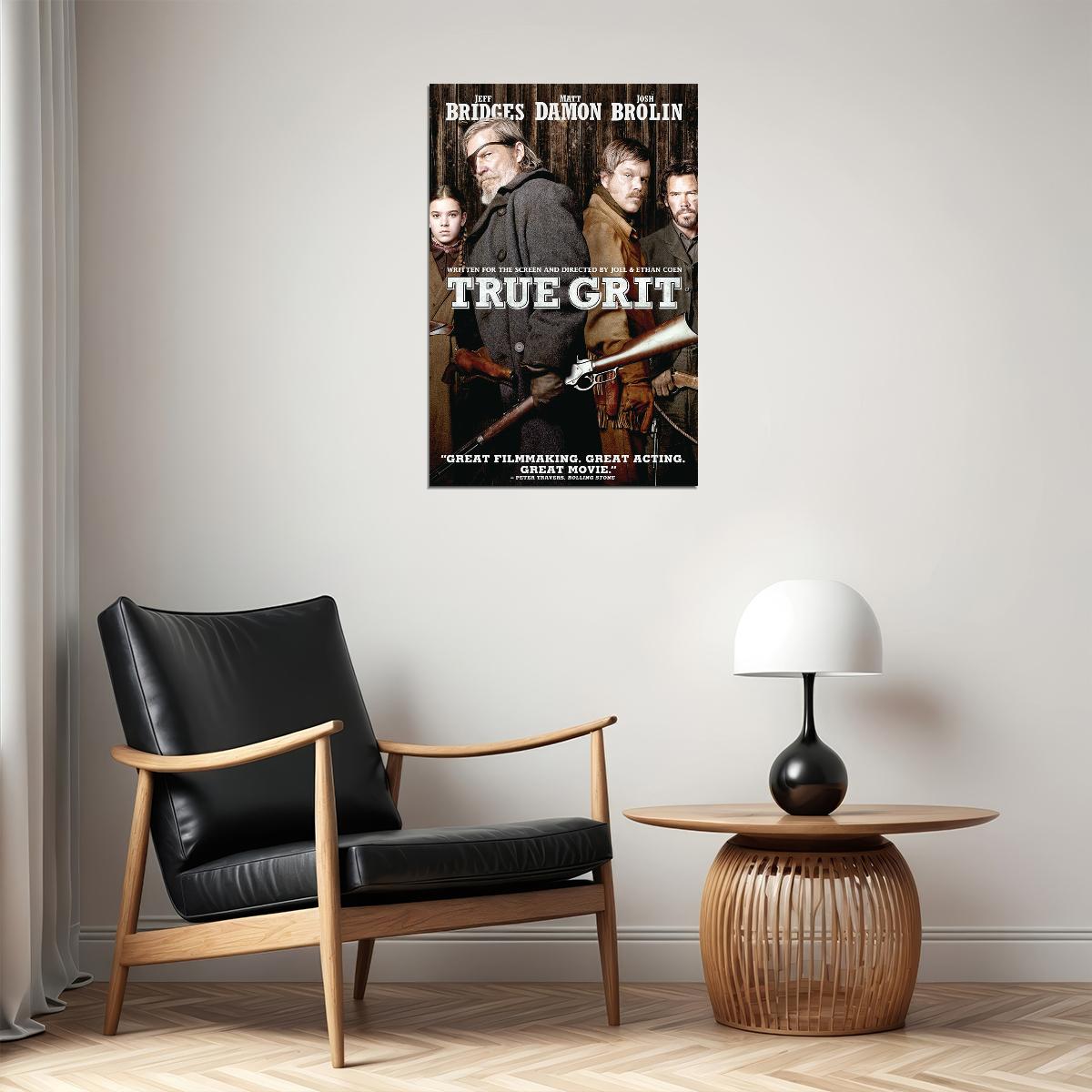 True Grit Movie Drama Action Western Poster Wall Art Print Home Wall Decor - xonomax