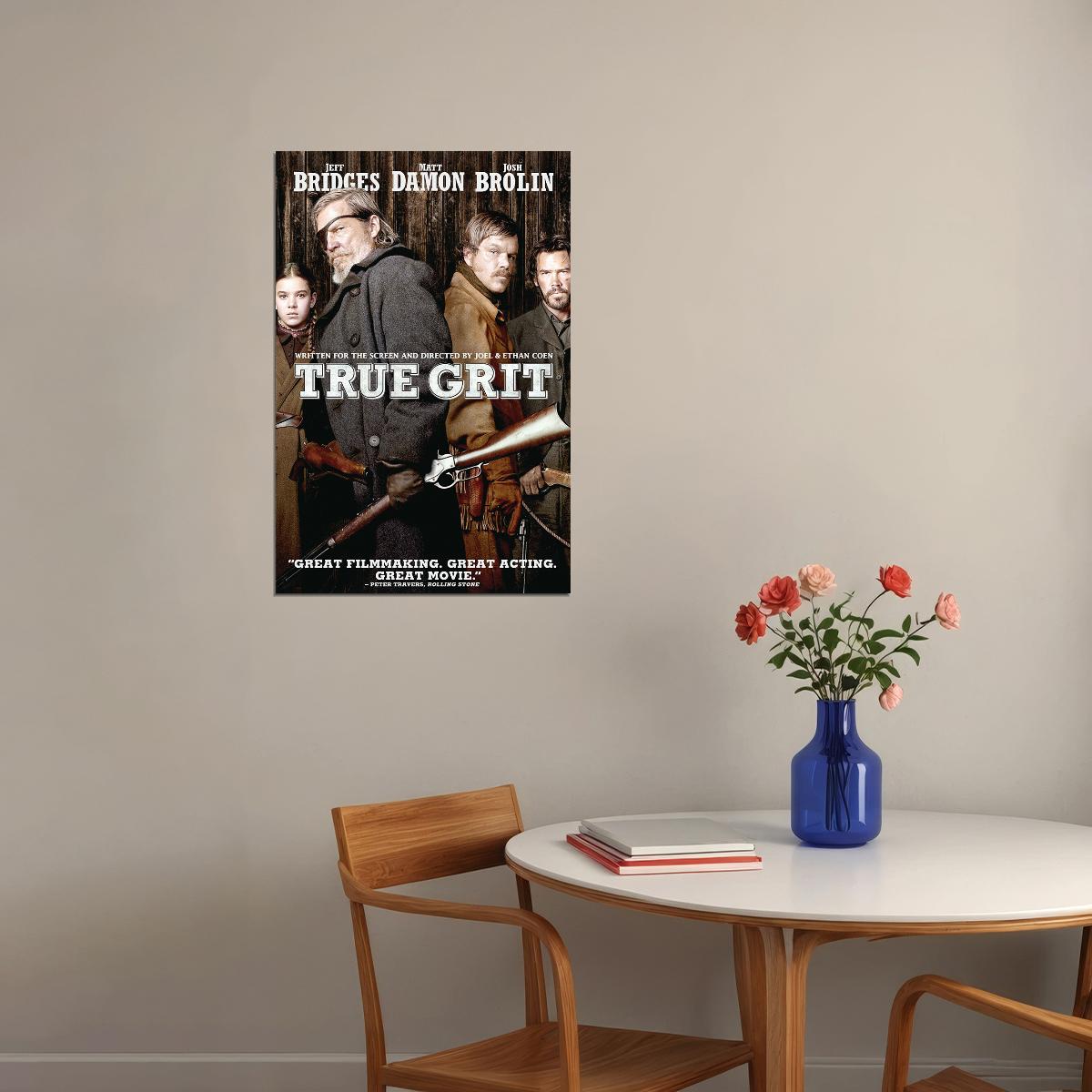 True Grit Movie Drama Action Western Poster Wall Art Print Home Wall Decor - xonomax