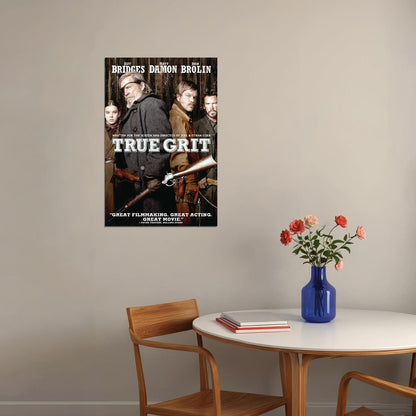True Grit Movie Drama Action Western Poster Wall Art Print Home Wall Decor - xonomax