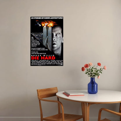 Die Hard Movie Action Thriller Crime Poster Wall Art Print Home Wall Decor - xonomax
