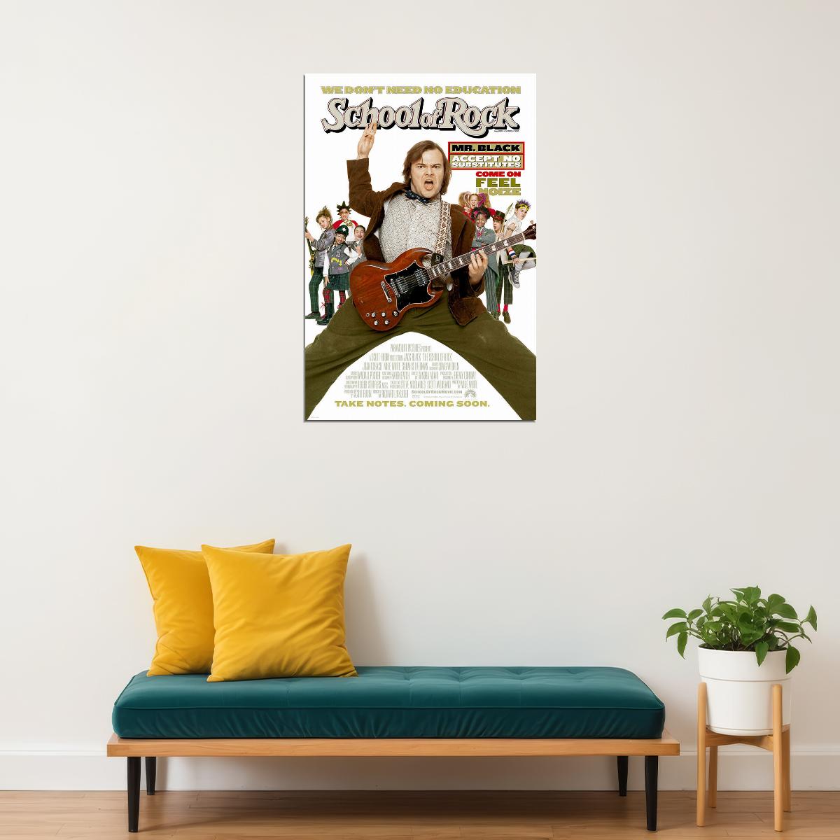 School Of Rock Movie Comedy Music Poster Wall Art Print Home Wall Decor