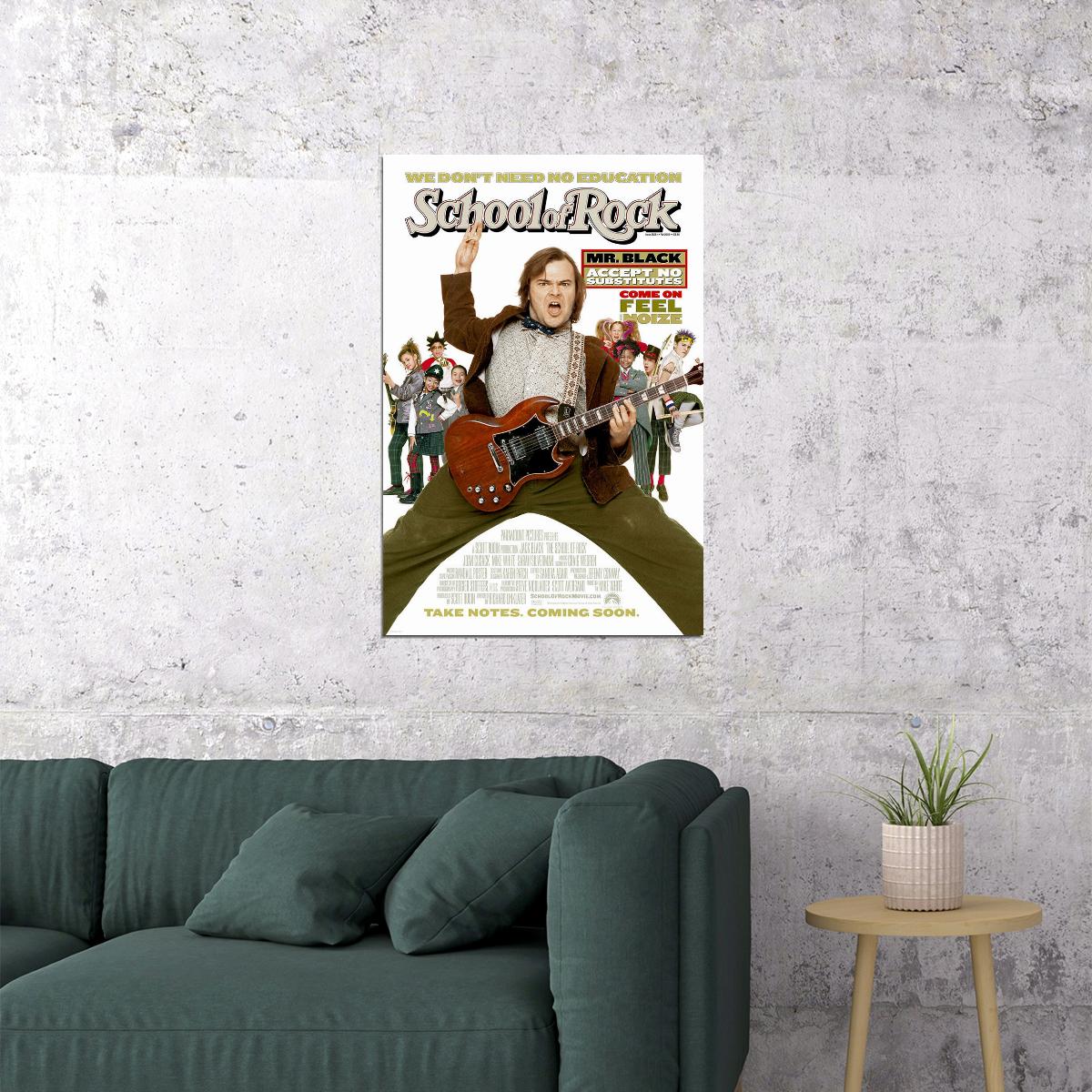 School Of Rock Movie Comedy Music Poster Wall Art Print Home Wall Decor