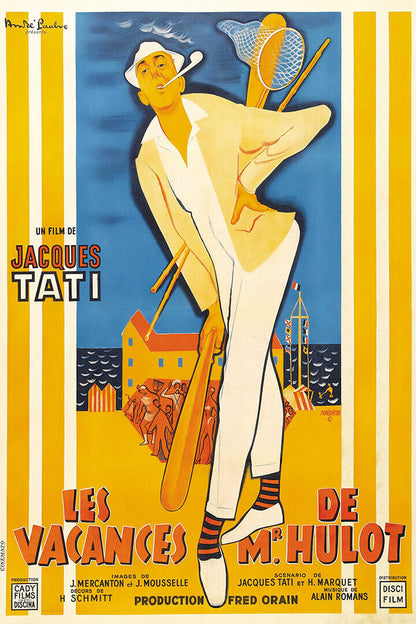 Monsieur Hulot's Holidays Movie Comedy Romance Poster Wall Art Print Home Wall Decor - xonomax