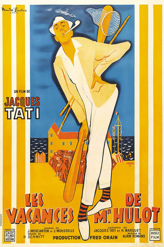 Monsieur Hulot's Holidays Movie Comedy Romance Poster Wall Art Print Home Wall Decor - xonomax