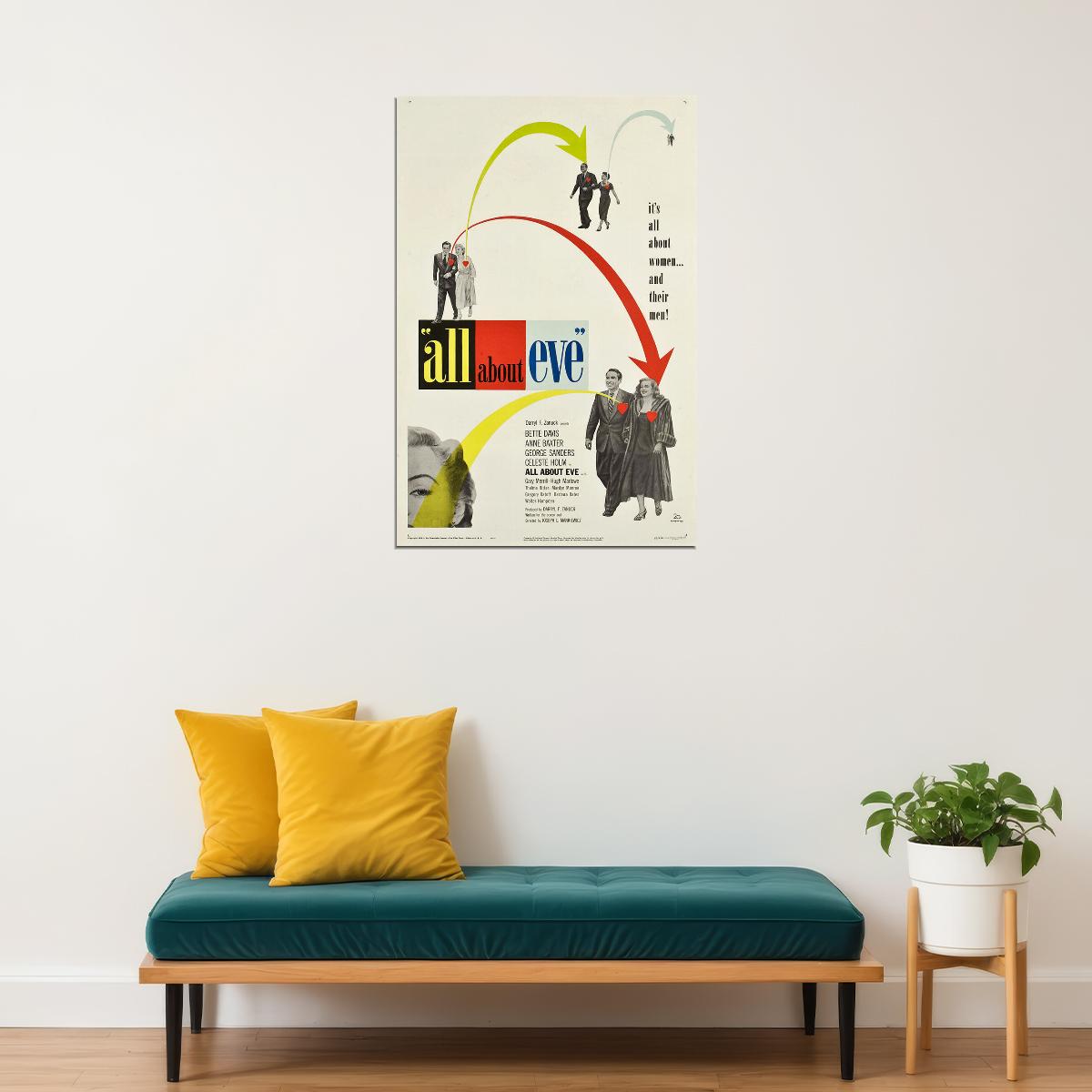 All About Eve Movie Drama Action Adnveture Poster Wall Art Print Home Wall Decor - xonomax