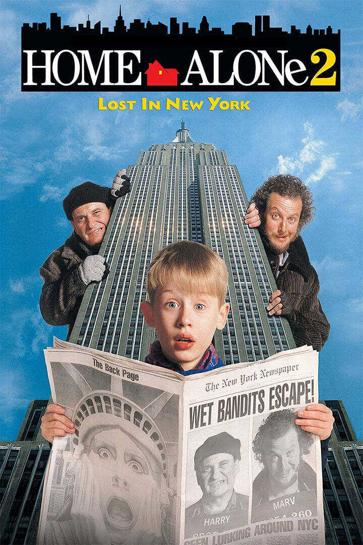 Home Alone 2: Lost In New York Movie Adventure Comedy Poster Wall Art Print Home Wall Decor - xonomax