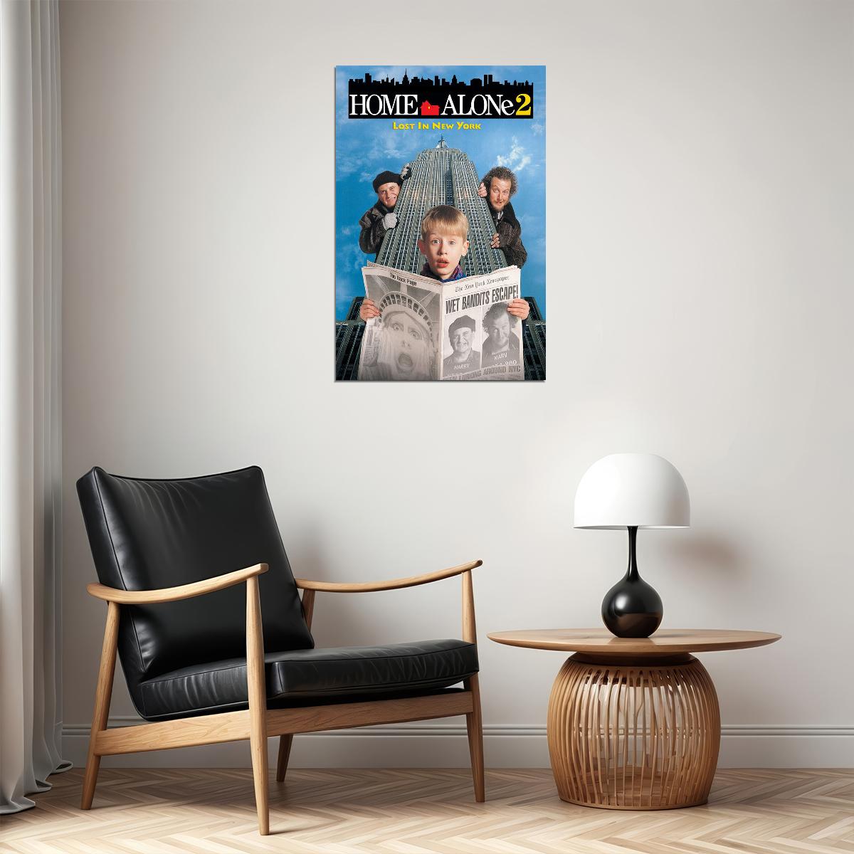 Home Alone 2: Lost In New York Movie Adventure Comedy Poster Wall Art Print Home Wall Decor - xonomax