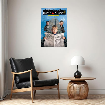 Home Alone 2: Lost In New York Movie Adventure Comedy Poster Wall Art Print Home Wall Decor - xonomax
