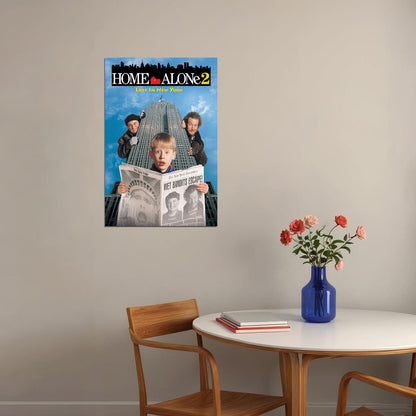 Home Alone 2: Lost In New York Movie Adventure Comedy Poster Wall Art Print Home Wall Decor - xonomax