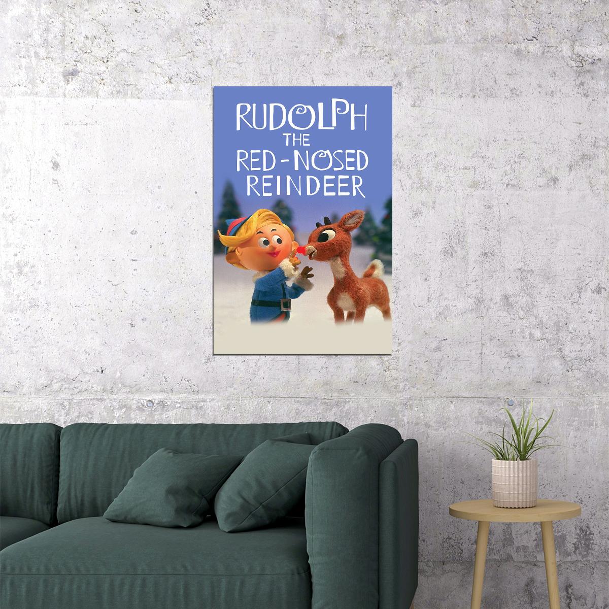 Rudolph The Red-nosed Reindeer Animation Movie Comedy Poster Wall Art Print Home Wall Decor