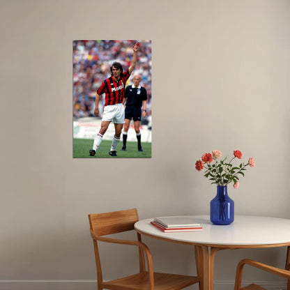 Former Italy Football Player Paolo Maldini Poster Wall Art Print Home Wall Decor