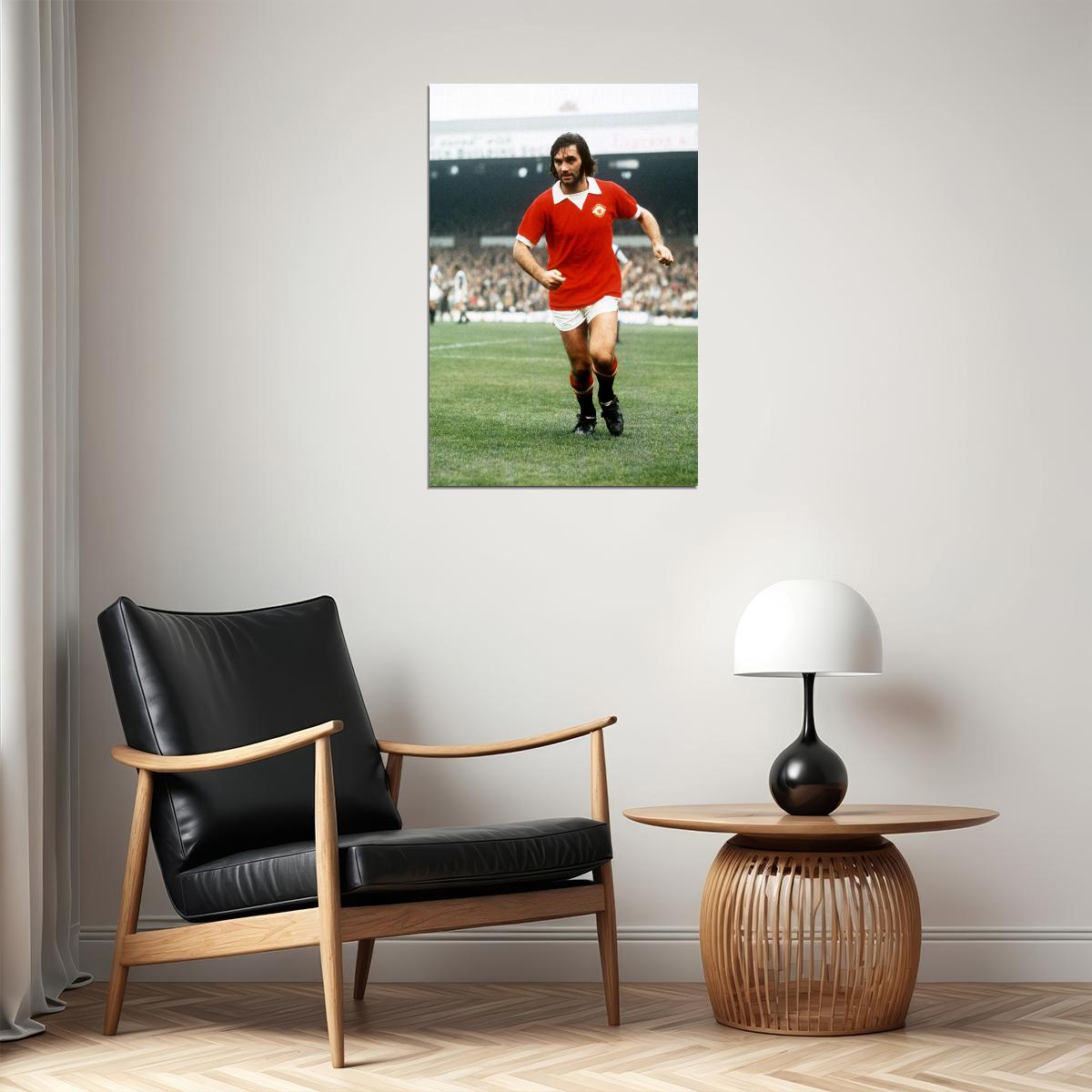 George Best Northern Irish Former Football Player Poster Wall Art Print Home Wall Decor