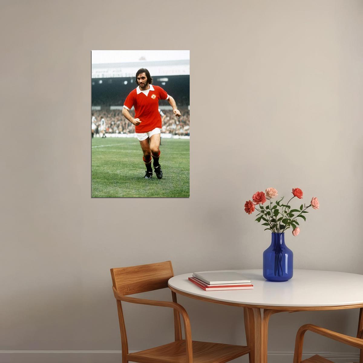 George Best Northern Irish Former Football Player Poster Wall Art Print Home Wall Decor