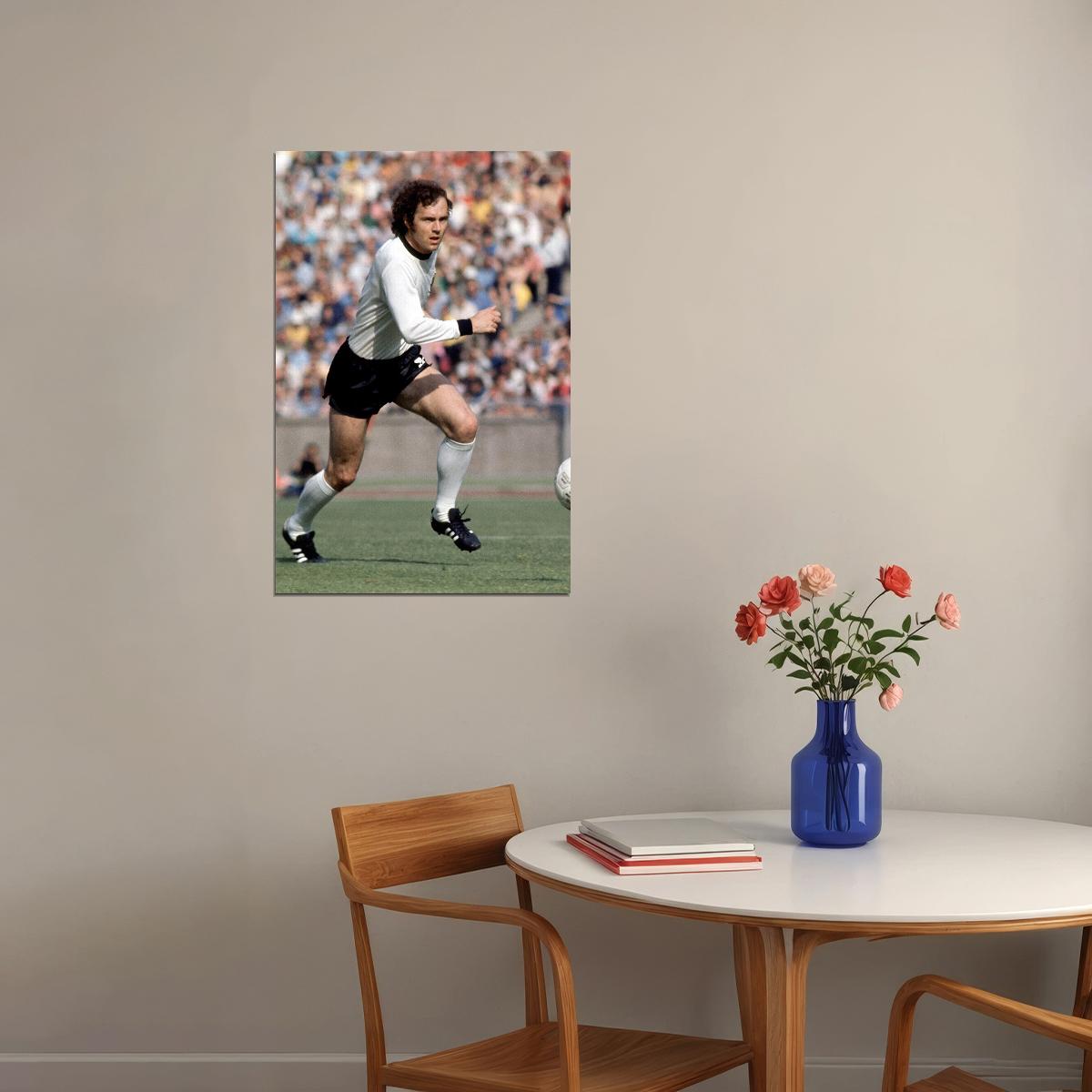 Franz Beckenbauer German Coach And Former Football Player Poster Wall Art Print Home Wall Decor