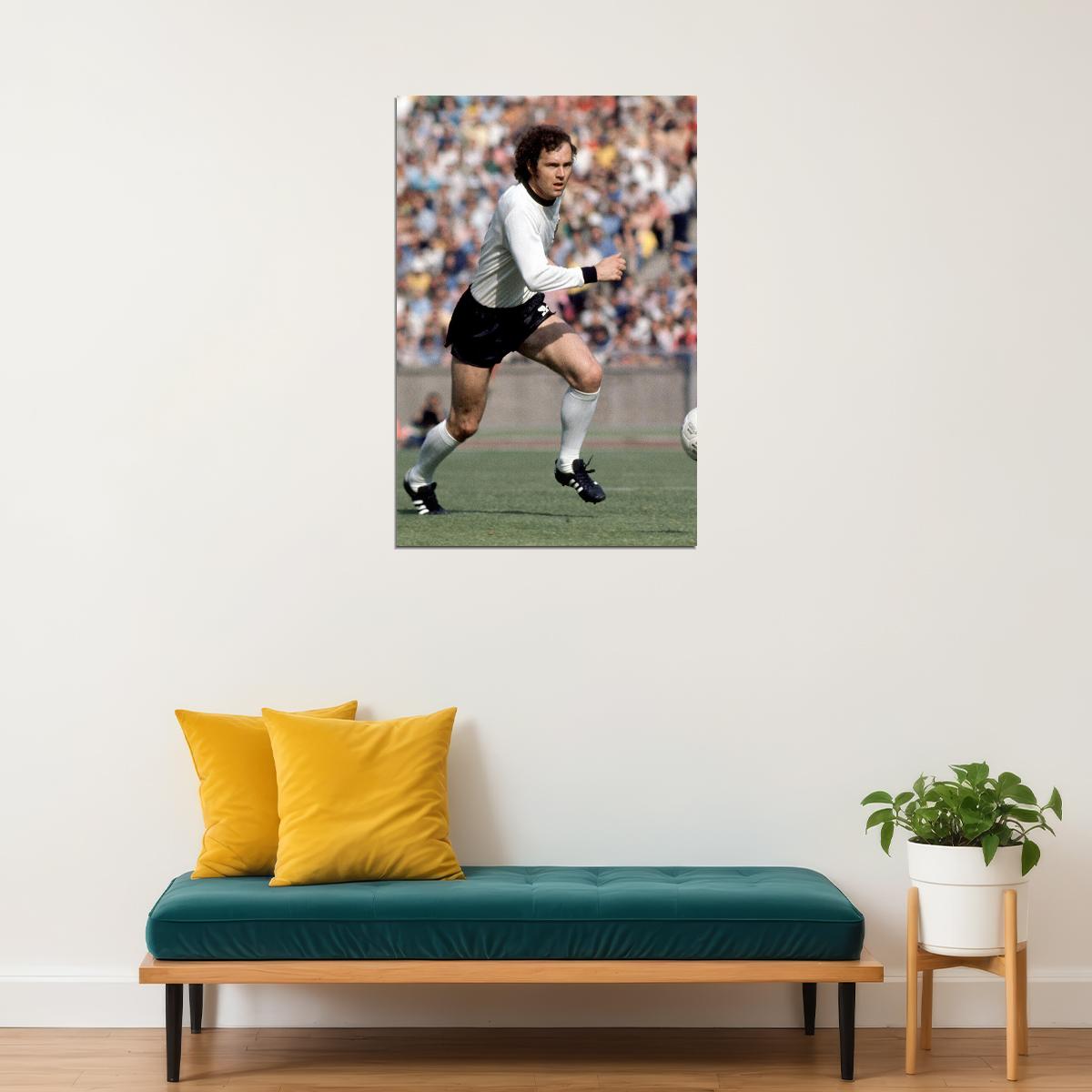 Franz Beckenbauer German Coach And Former Football Player Poster Wall Art Print Home Wall Decor