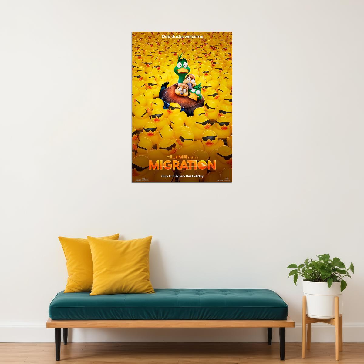 Migration Movie Animation Comedy Action Poster Wall Art Print Home Wall Decor - xonomax