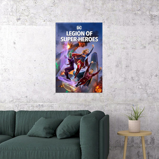 Legion Of Super Heroes 2023 Movie Animation Poster Wall Art Print Home Wall Decor - xonomax