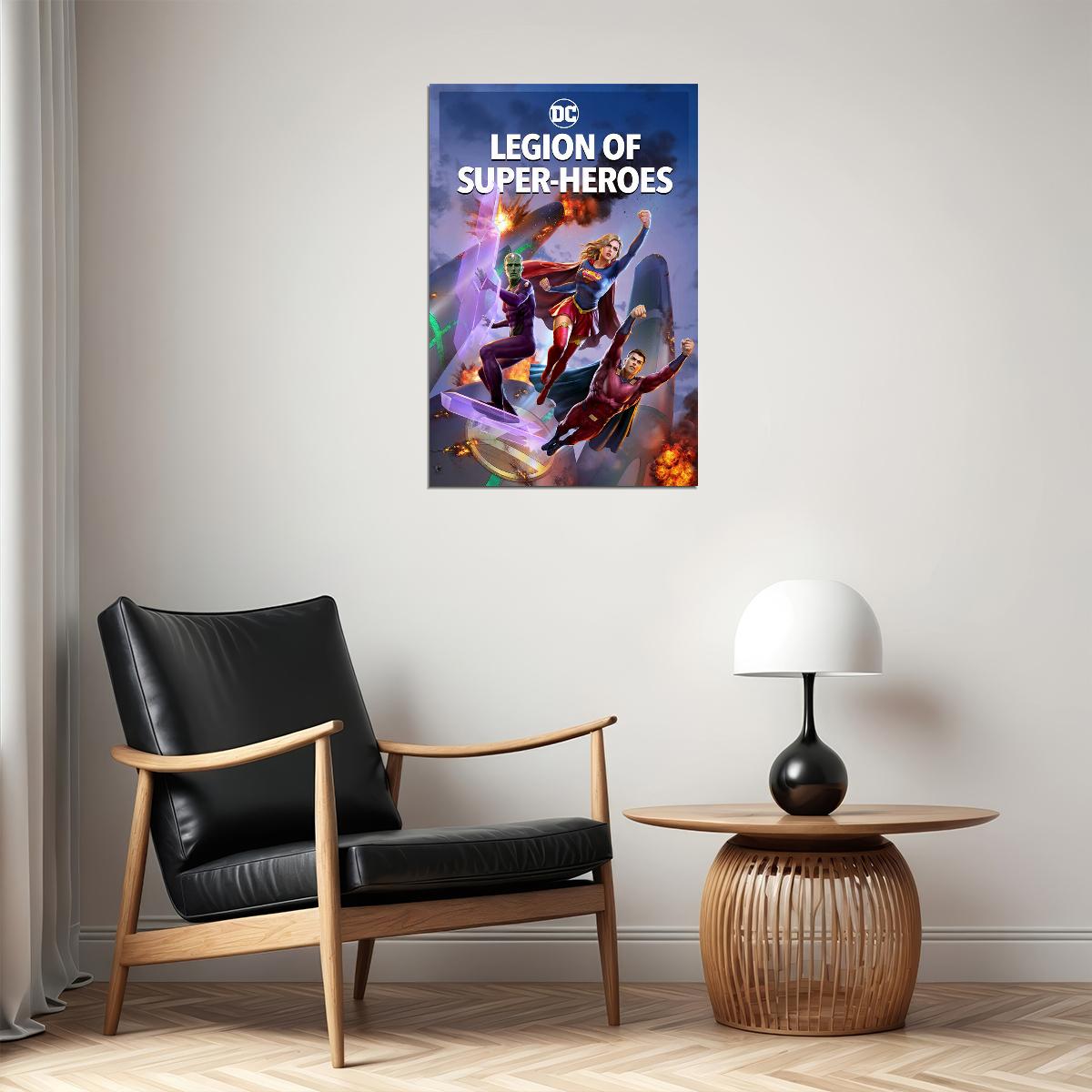 Legion Of Super Heroes 2023 Movie Animation Poster Wall Art Print Home Wall Decor - xonomax