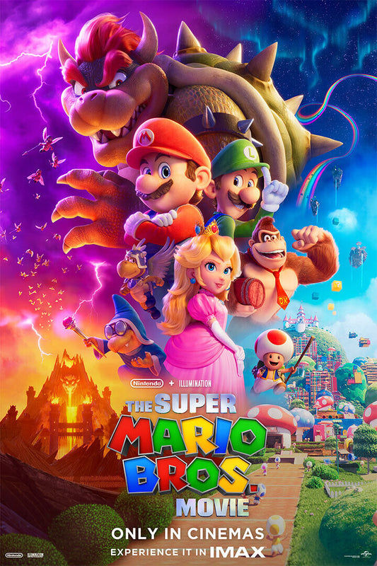 The Super Mario Bros The Movie Animation Action Poster Wall Art Print Home Wall Decor - xonomax