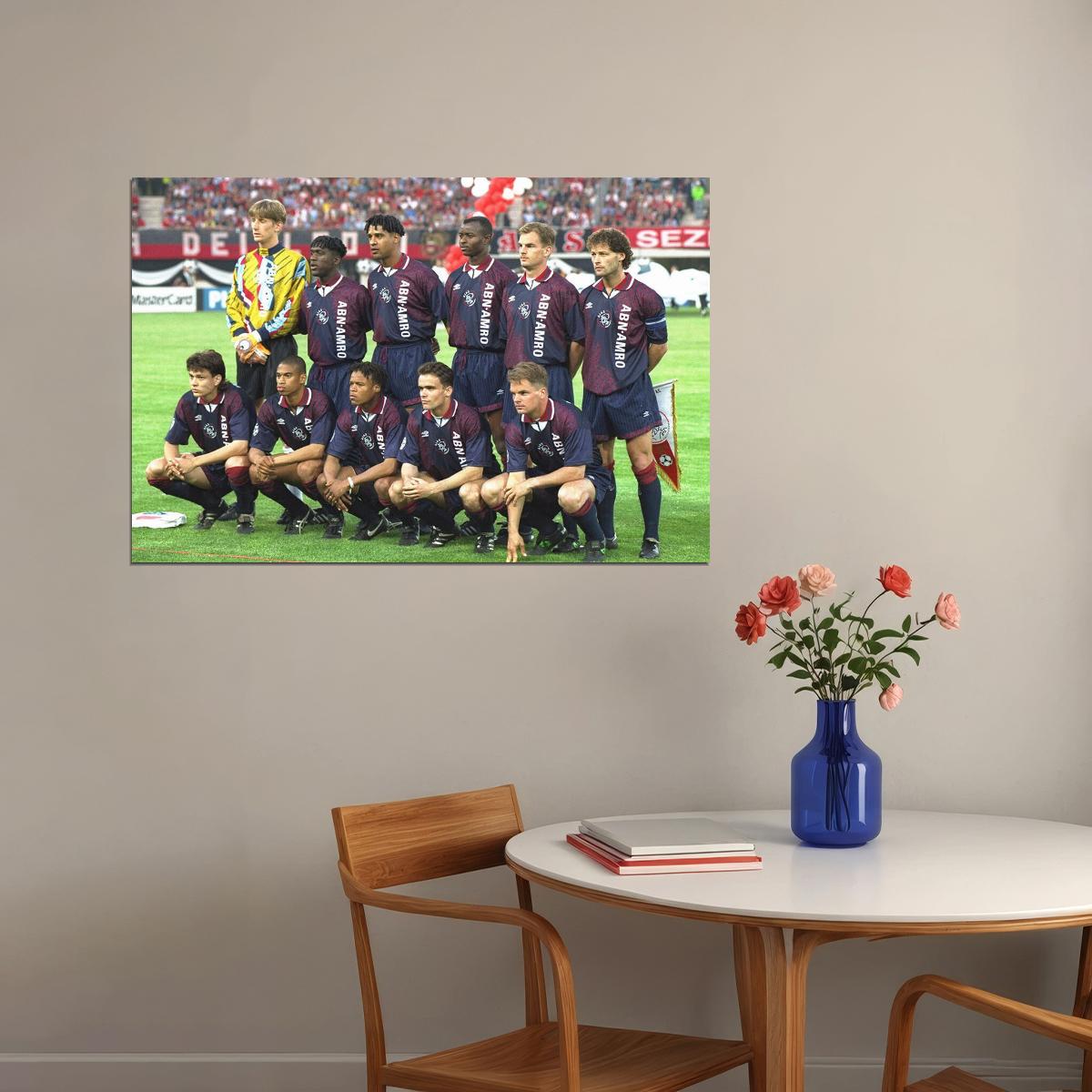 1994-95 Champions League Winners Ajax Poster Wall Art Print Home Wall Decor - xonomax