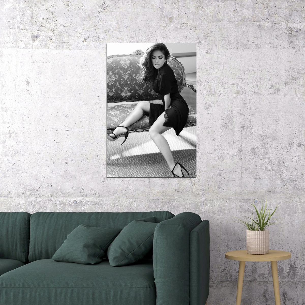 Salma Hayek Mexican-american Filmmaker And Actor Poster Wall Art Print Home Wall Decor