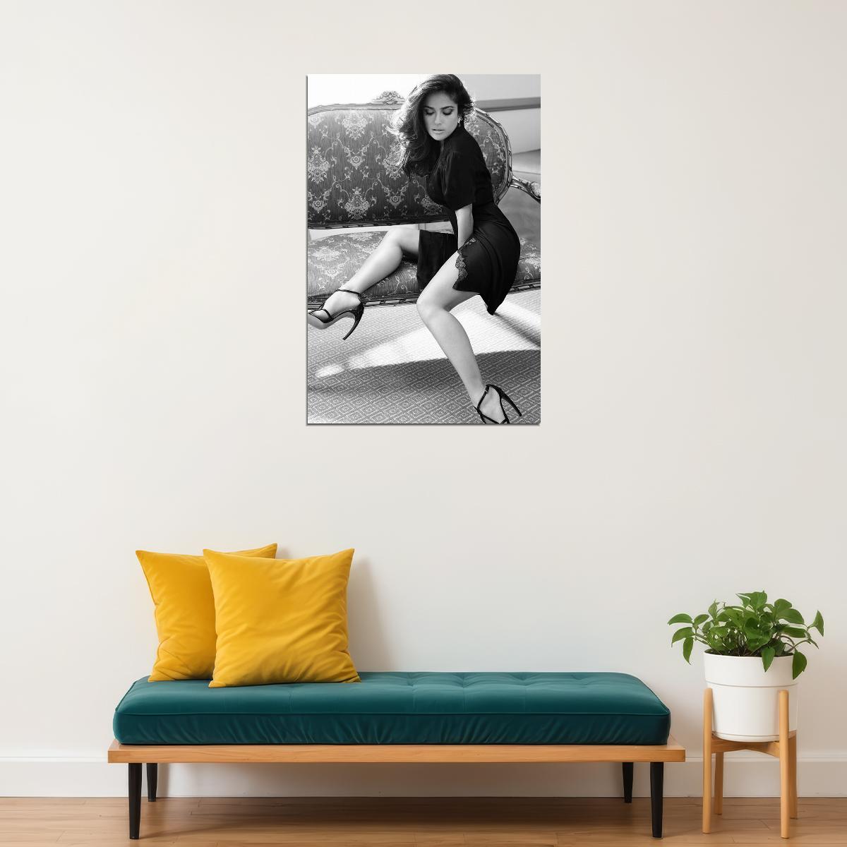 Salma Hayek Mexican-american Filmmaker And Actor Poster Wall Art Print Home Wall Decor