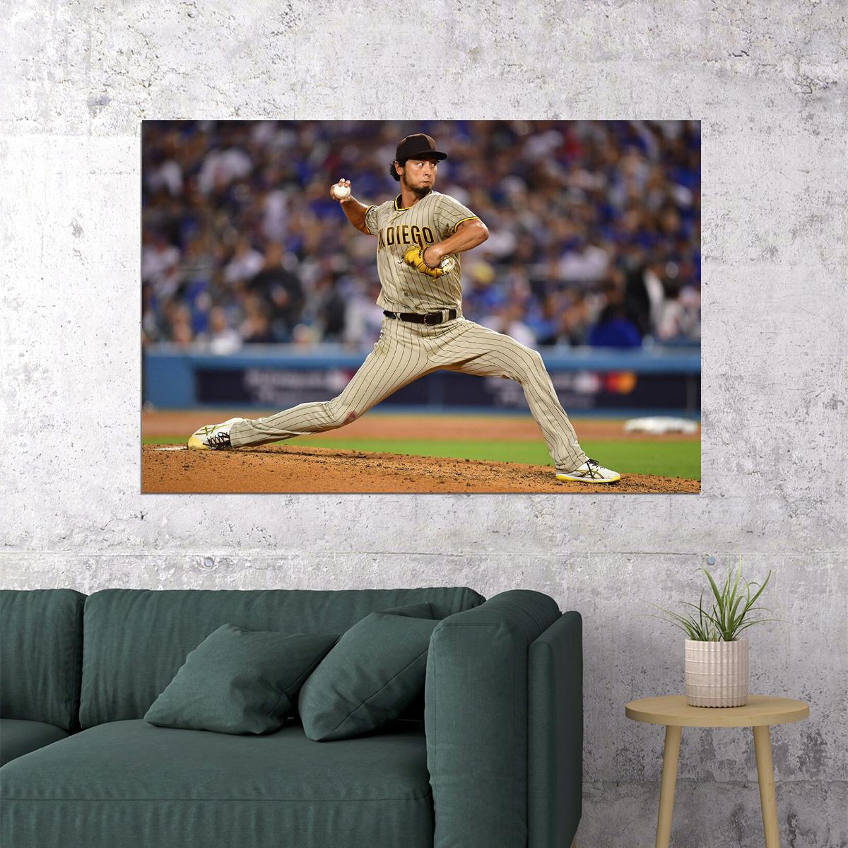 Yu Darvish San Diego Padres Baseball Player Athlete Poster Wall Art Print Home Wall Decor