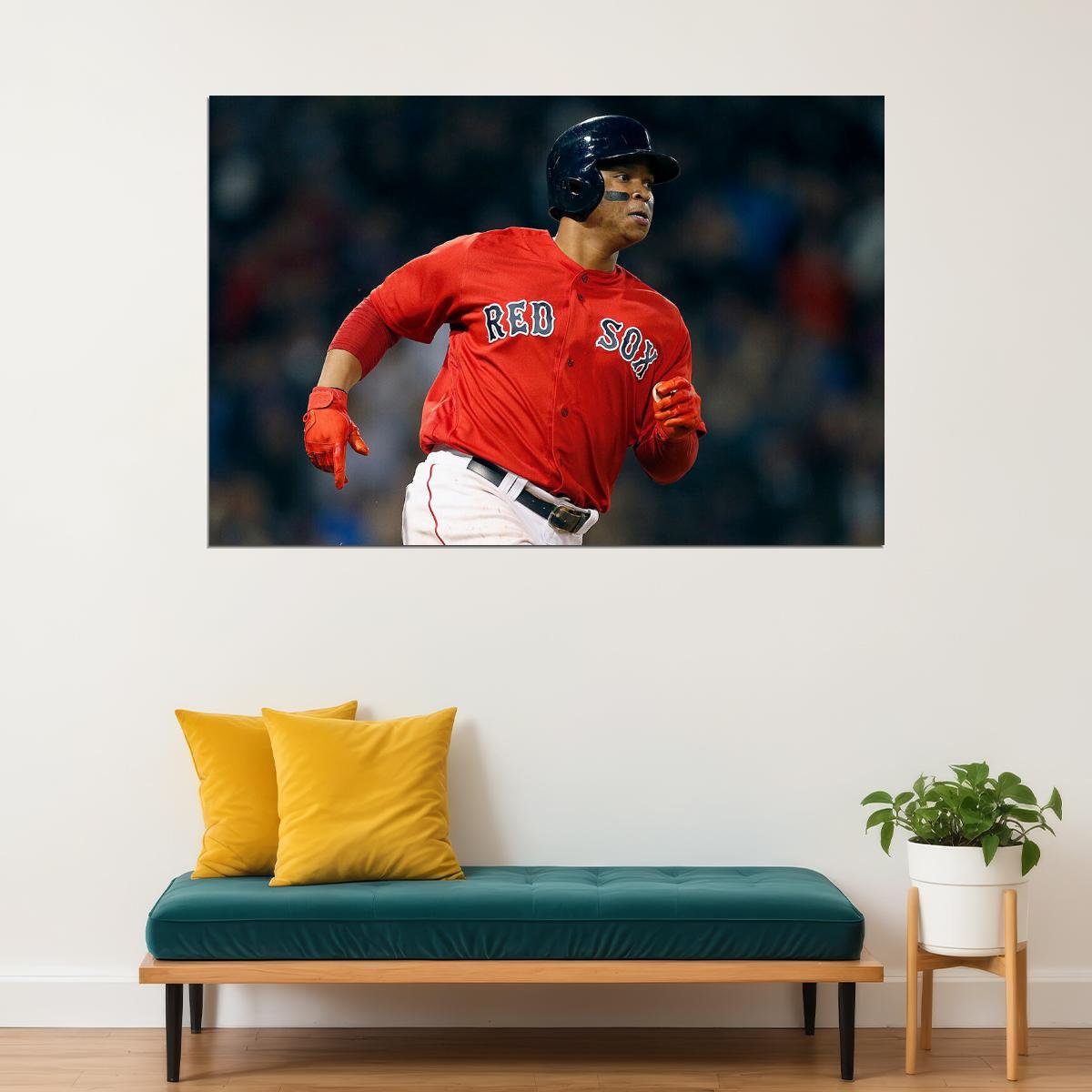 Rafael Devers Boston Red Sox Baseball Player Athlete Poster Wall Art Print Home Wall Decor