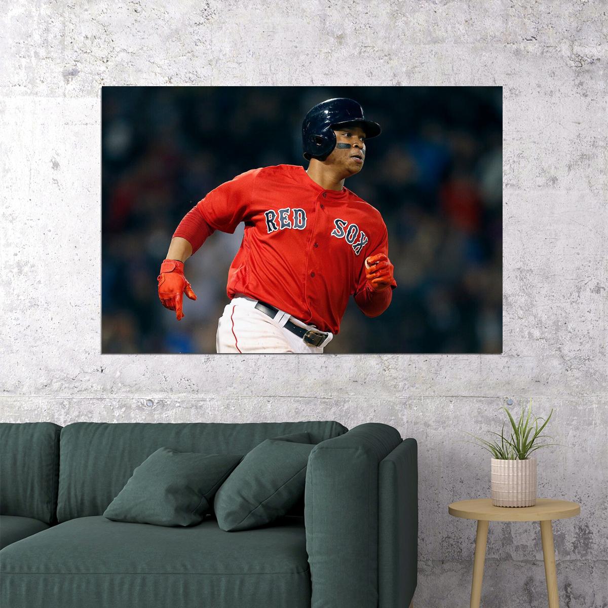 Rafael Devers Boston Red Sox Baseball Player Athlete Poster Wall Art Print Home Wall Decor