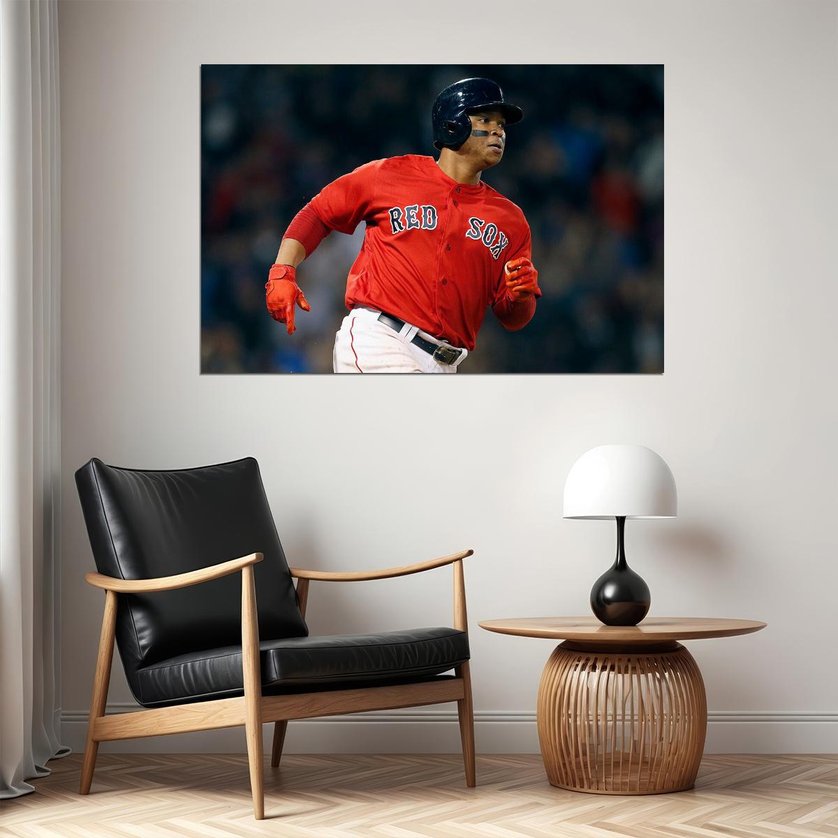 Rafael Devers Boston Red Sox Baseball Player Athlete Poster Wall Art Print Home Wall Decor