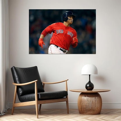 Rafael Devers Boston Red Sox Baseball Player Athlete Poster Wall Art Print Home Wall Decor