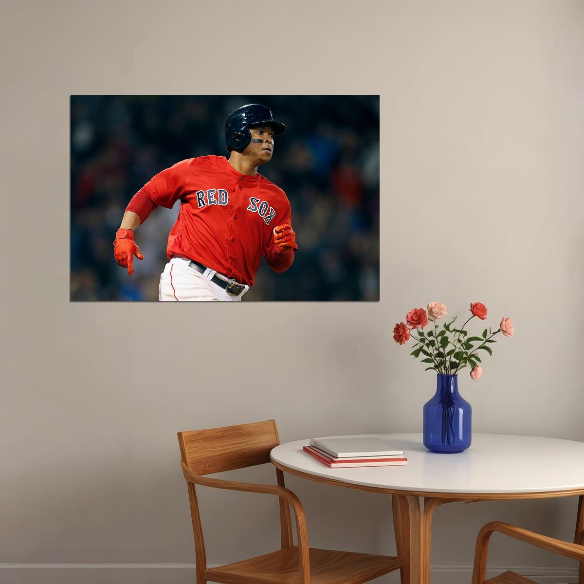 Rafael Devers Boston Red Sox Baseball Player Athlete Poster Wall Art Print Home Wall Decor