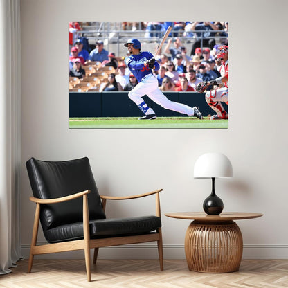 Mookie Betts Los Angeles Baseball Player Athlete Poster Wall Art Print Home Wall Decor