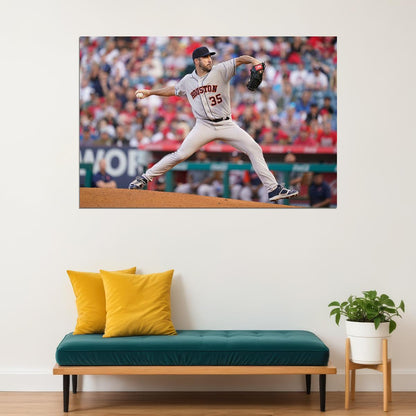 Justin Verlander Houston Baseball Player Sport Poster Wall Art Print Home Wall Decor