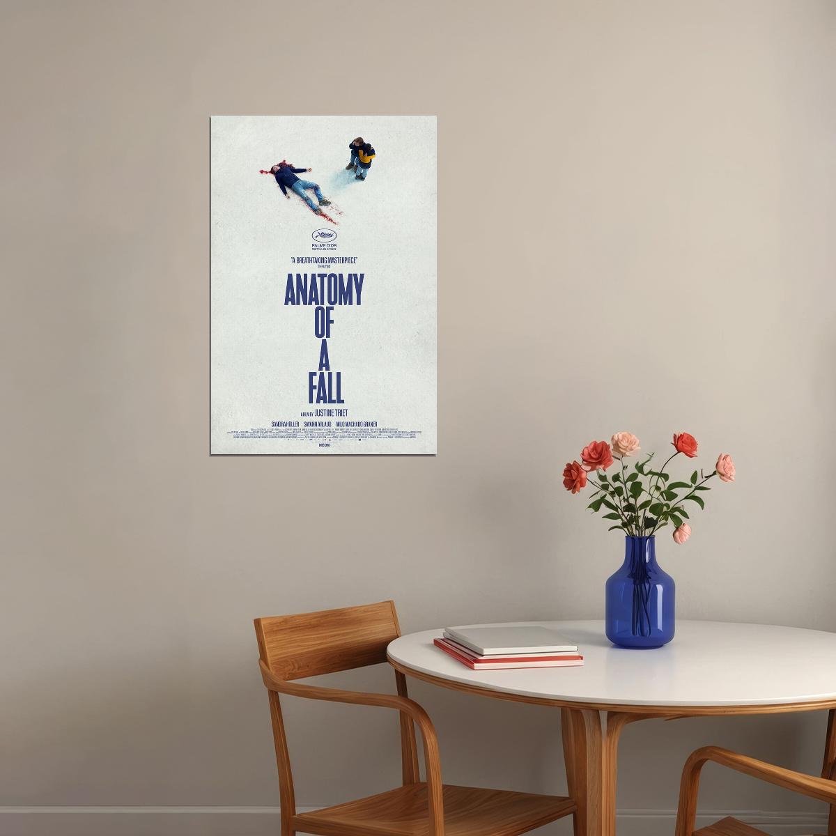 Anatomy Of A Fall Movie Crime Drama Thriller Poster Wall Art Print Home Wall Decor - xonomax