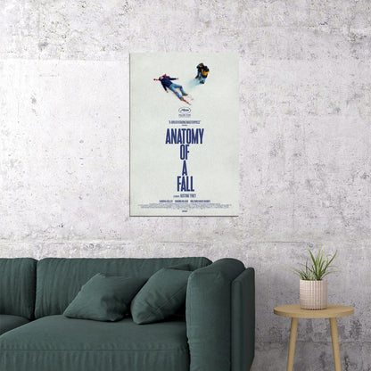 Anatomy Of A Fall Movie Crime Drama Thriller Poster Wall Art Print Home Wall Decor - xonomax