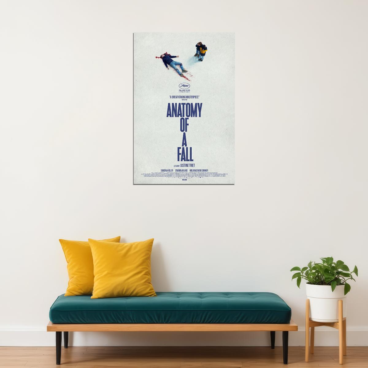 Anatomy Of A Fall Movie Crime Drama Thriller Poster Wall Art Print Home Wall Decor - xonomax