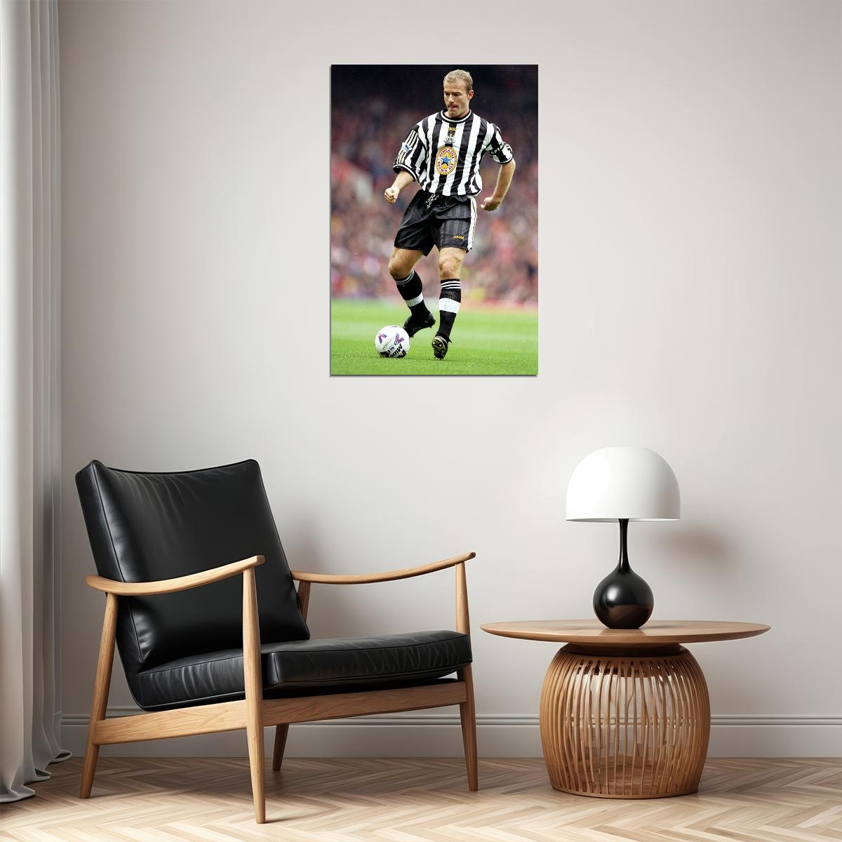 Alan Shearer Former English Football Player Poster Wall Art Print Home Wall Decor