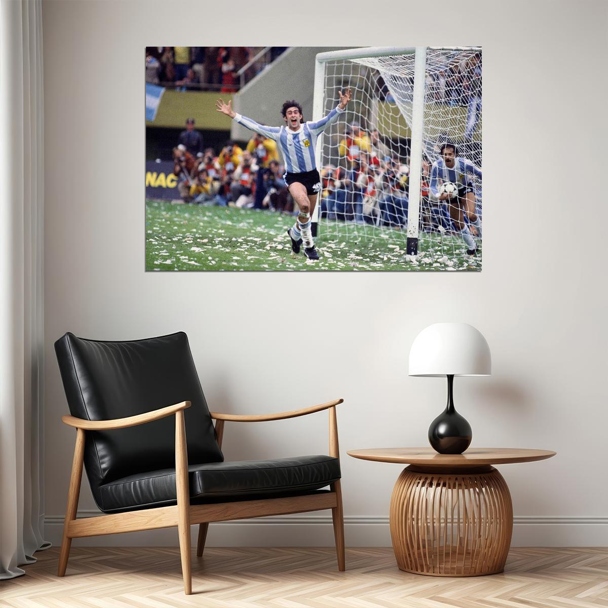 Poster - Mario Kempes Former Argentine Football Player Poster Wall