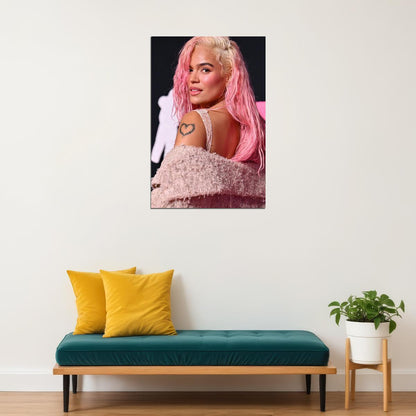 Karol G Colombian Reggaeton Singer And Songwriter Poster Wall Art Print Home Wall Decor - xonomax