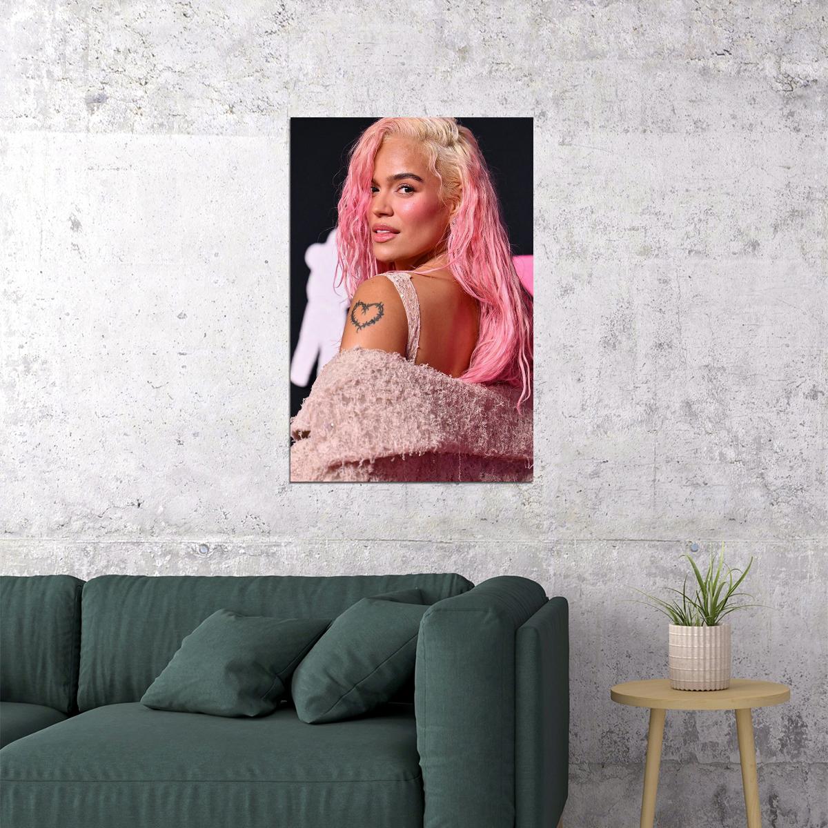 Karol G Colombian Reggaeton Singer And Songwriter Poster Wall Art Print Home Wall Decor - xonomax