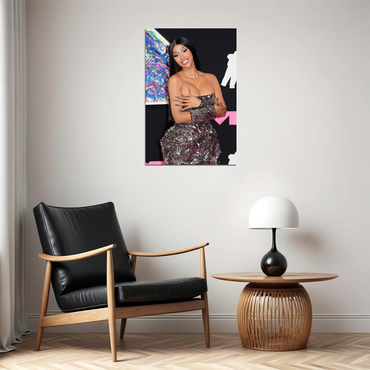 Cardi B American Fashion Female Rapper Actress Poster Wall Art Print Home Wall Decor - xonomax
