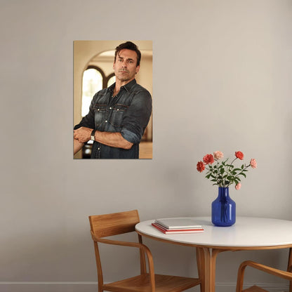 Jon Hamm American Actor Artist And Actress Poster Wall Art Print Home Wall Decor