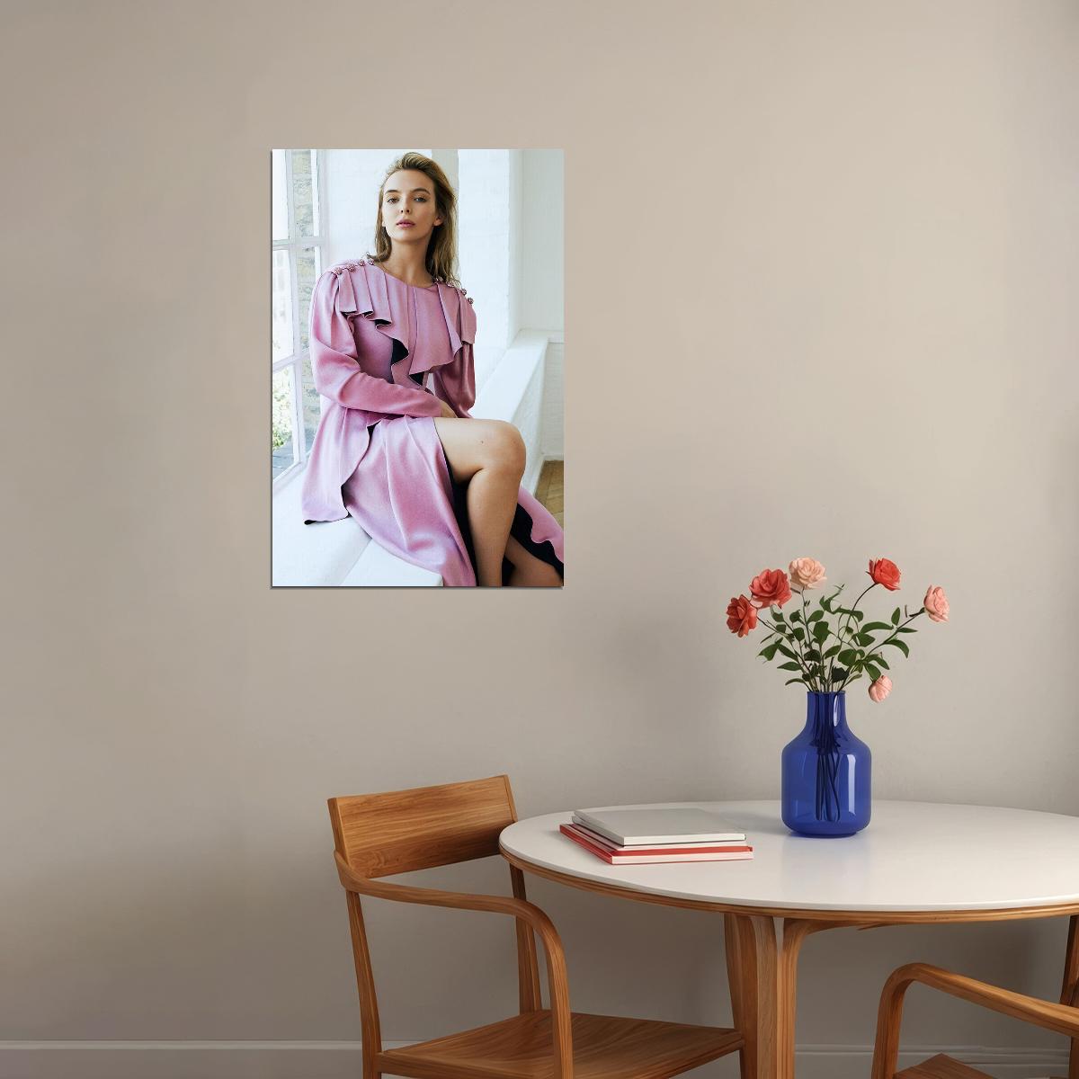 Jodie Comer British Actor Artist And Actress Poster Wall Art Print Home Wall Decor - xonomax