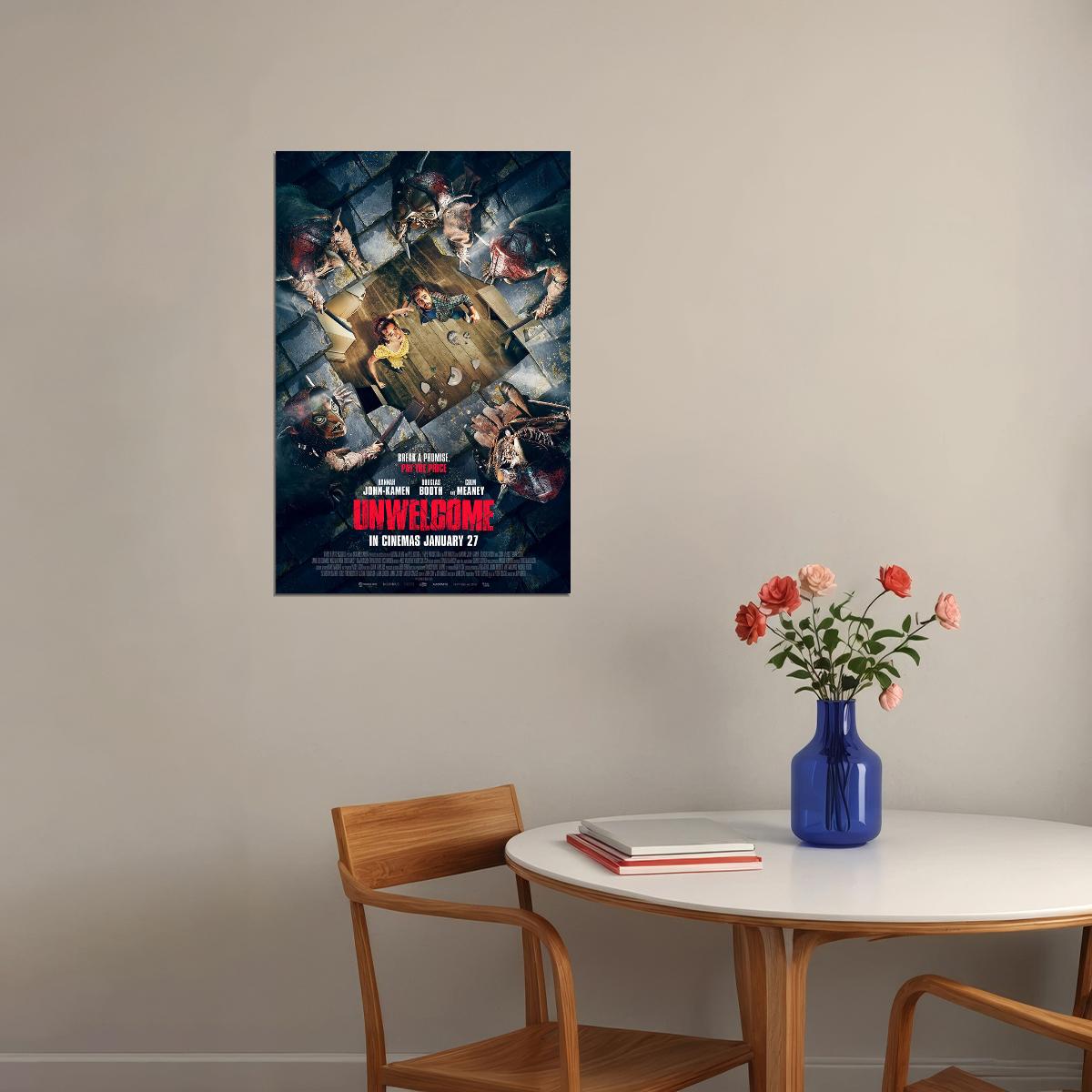 Unwelcome Movie Comedy Horror Action Poster Wall Art Print Home Wall Decor - xonomax