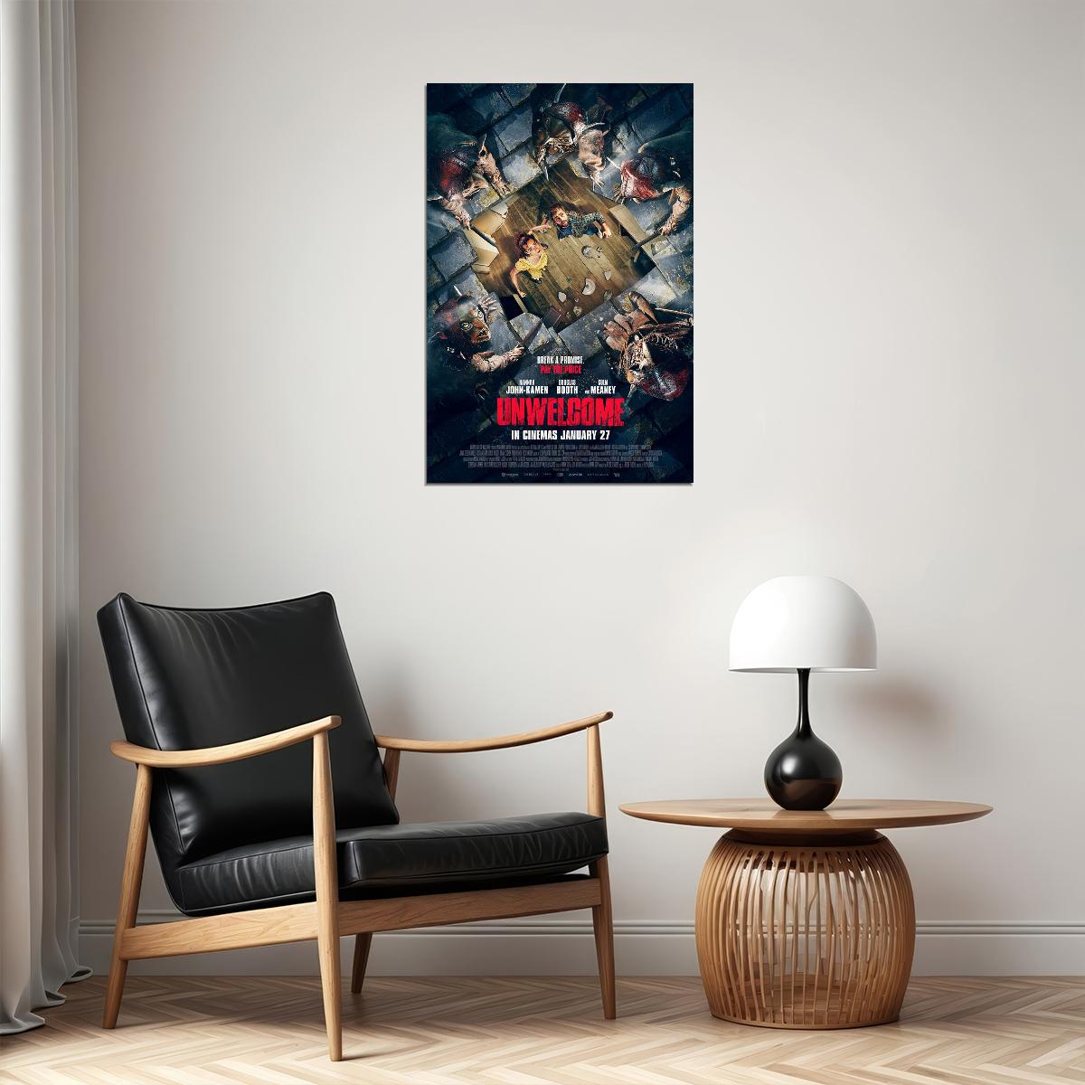 Unwelcome Movie Comedy Horror Action Poster Wall Art Print Home Wall Decor - xonomax
